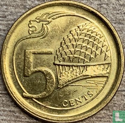 Singapour 5 cents 2016 - Image 2
