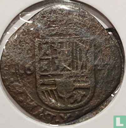 Brabant 1 liard 1644 - Afbeelding 1