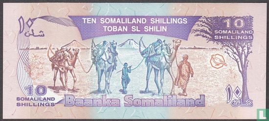 Somaliland 10 Shillings 1996 - Image 2