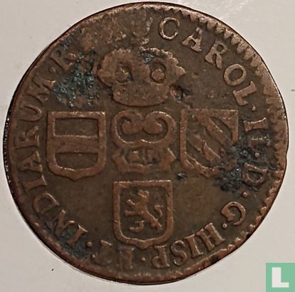 Brabant 1 liard 1692 (Antwerpen) - Image 2