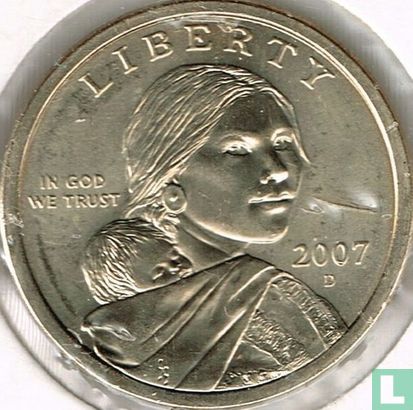 United States 1 dollar 2007 (D) - Image 1
