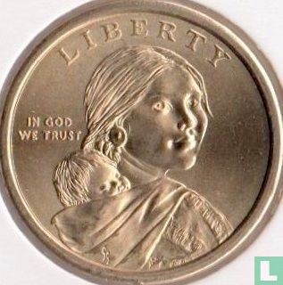 United States 1 dollar 2009 (P) "Native American - Planting corn" - Image 1