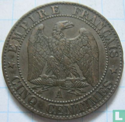 France 5 centimes 1854 (A) - Image 2