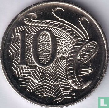 Australie 10 cents 2019 (avec JC) - Image 2