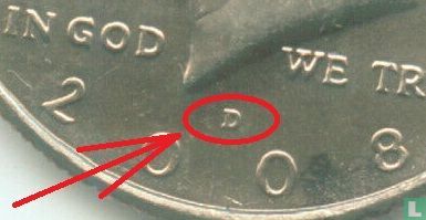 Verenigde Staten ½ dollar 2008 (D) - Afbeelding 3