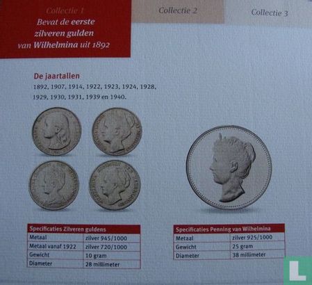 Nederland combinatie set "De zilveren guldens van Wilhelmina" - Afbeelding 3