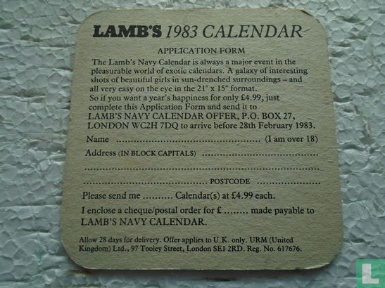 A Year's Happiness for only 4,99 Lamb's 1983 calender - Image 2