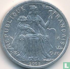 Nieuw-Caledonië 1 franc 2003 - Afbeelding 1