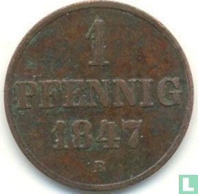 Hannover 1 pfennig 1847 (B) - Afbeelding 1