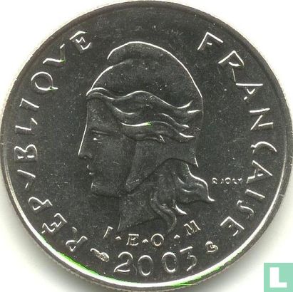 New Caledonia 10 francs 2003 - Image 1
