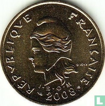 Nieuw-Caledonië 100 francs 2008 - Afbeelding 1