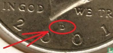 Vereinigte Staaten ½ Dollar 2001 (D) - Bild 3