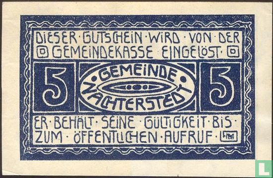 Nachterstedt, Gemeinde - 5 pfennig 1921 - Image 1