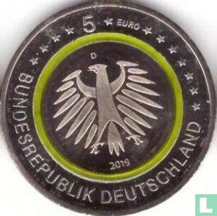 Duitsland 5 euro 2019 (D) "Temperate zone" - Afbeelding 1