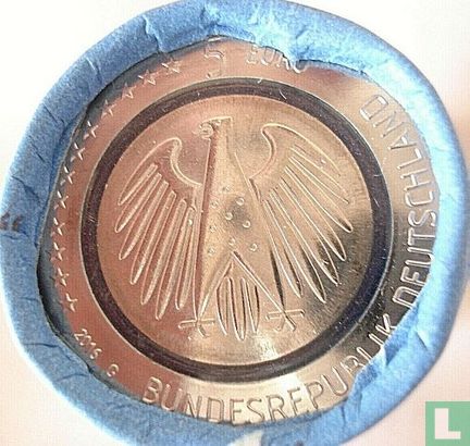 Allemagne 5 euro 2016 (G - rouleau) "Planet Earth" - Image 1