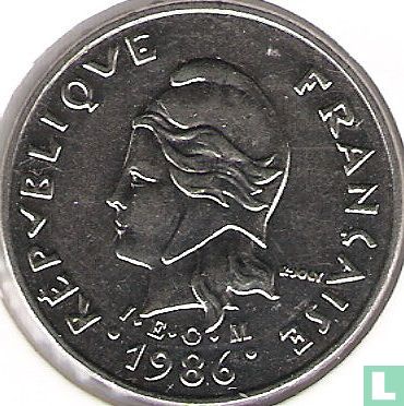 New Caledonia 10 francs 1986 - Image 1