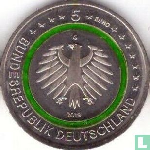 Duitsland 5 euro 2019 (G) "Temperate zone" - Afbeelding 1