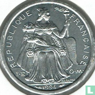 New Caledonia 1 franc 1994 - Image 1