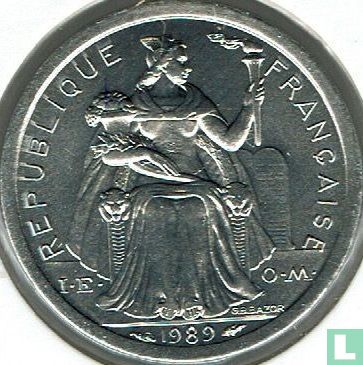 New Caledonia 1 franc 1989 - Image 1