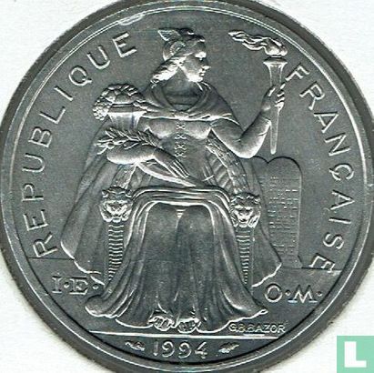New Caledonia 5 francs 1994 - Image 1