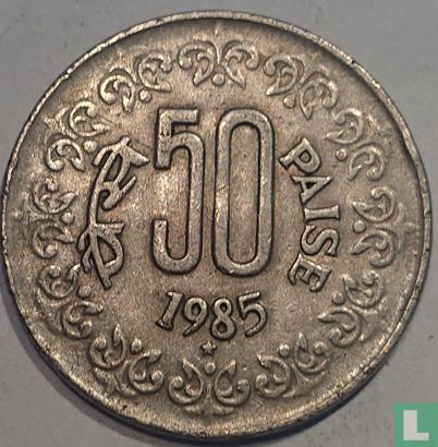 India 50 paise 1985 (Hyderabad) - Afbeelding 1