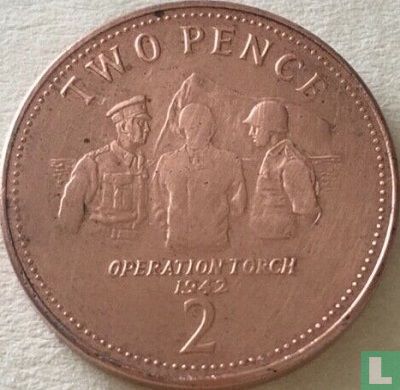 Gibraltar 2 pence 2013 "Operation Torch 1942" - Afbeelding 2
