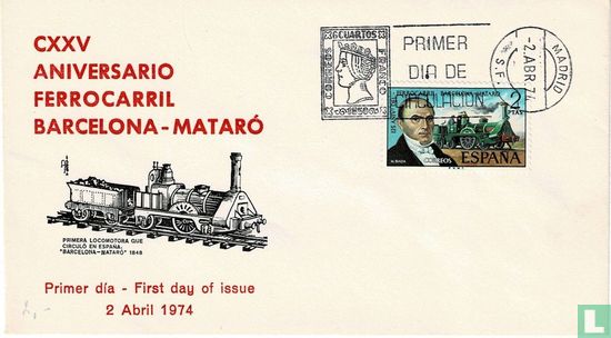 Eisenbahnlinie Barcelona-Mataró 125 Jahre