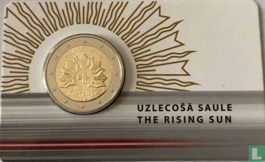 Letland 2 euro 2019 (coincard) "The rising sun" - Afbeelding 1