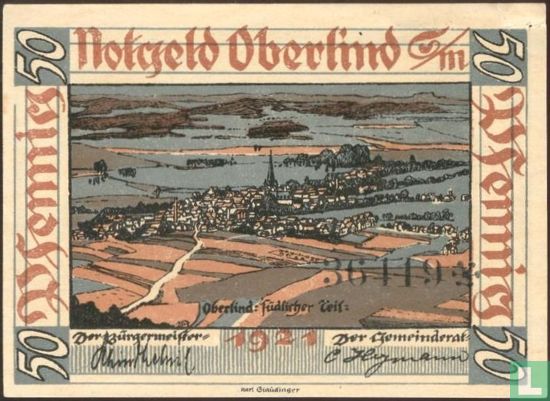 Oberlind, Gemeinde - 50 Pfennig (1) 1921 - Image 2