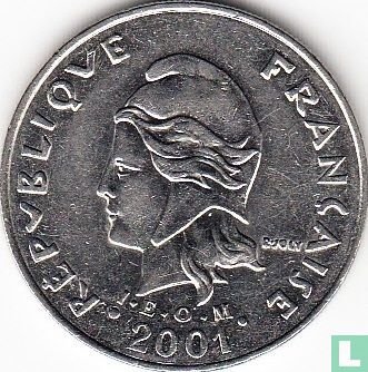 Polynésie française 20 francs 2001 - Image 1