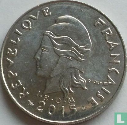 Polynésie française 20 francs 2015 - Image 1