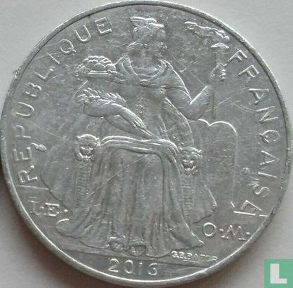Polynésie française 5 francs 2016 - Image 1