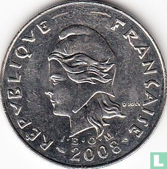 Frans-Polynesië 20 francs 2008 - Afbeelding 1