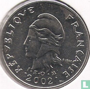 French Polynesia 10 francs 2002 (with mintmark) - Image 1