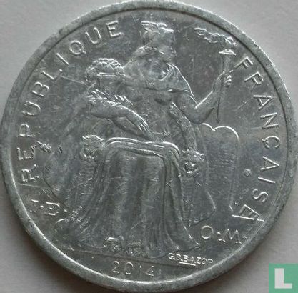 Polynésie française 2 francs 2014 - Image 1