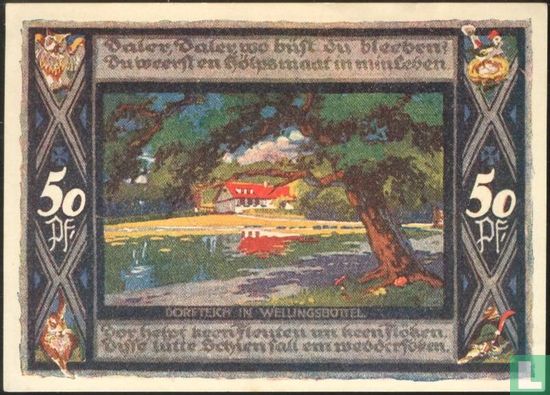 Poppenbuttel, Gemeinde - 50 pfennig (2) 1921 - Afbeelding 2