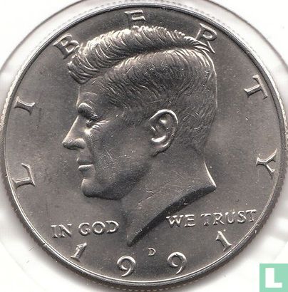 Vereinigte Staaten ½ Dollar 1991 (D) - Bild 1