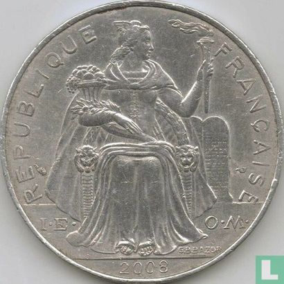 French Polynesia 5 francs 2008 - Image 1