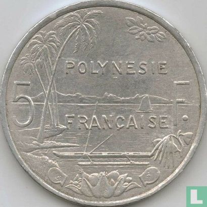 French Polynesia 5 francs 2008 - Image 2