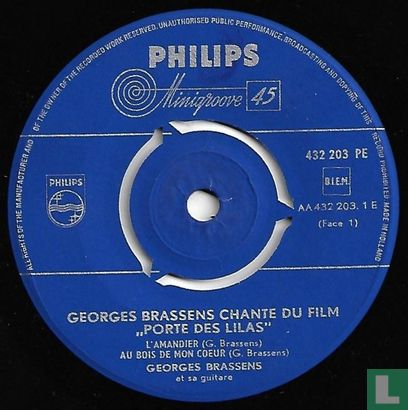 Georges Brassens chante du film 'Porte des Lilas' - Image 3
