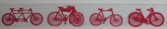 4 x rode fiets - Afbeelding 1