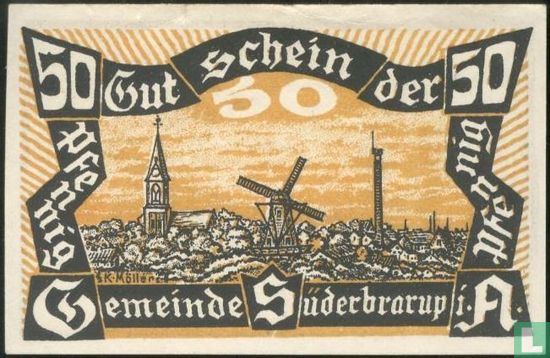 Sudenbrarup, Gemeinde - 50 Pfennig 1920 - Afbeelding 2