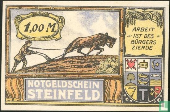 Steinfeld, Gemeinde - 1 Mark o.D (1922) - Afbeelding 2