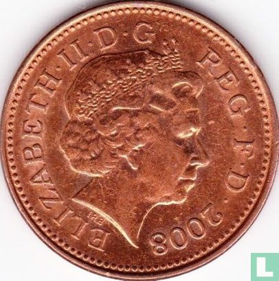 United Kingdom 1 penny 2008 (type 1) - Image 1