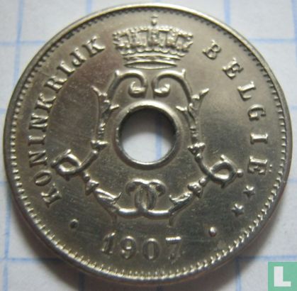 België 5 centimes 1907 (NLD) - Afbeelding 1