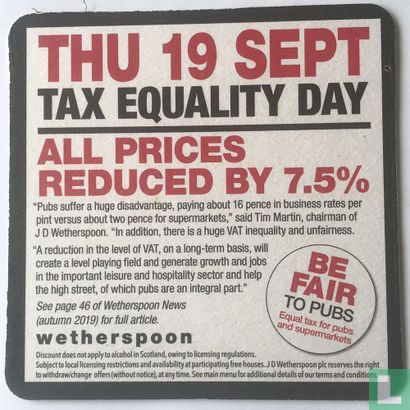Tax Equality Day - Afbeelding 1