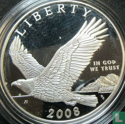 Verenigde Staten 1 dollar 2008 (PROOF) "Bald eagle" - Afbeelding 1