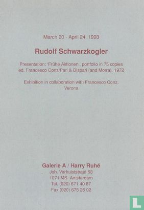 Rudolf Schwarzkogler - Frühe Aktionen - Bild 1