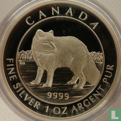 Canada 5 dollars 2014 (PROOF) "Arctic fox" - Image 2