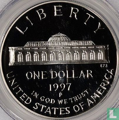 United States 1 dollar 1997 (PROOF) "175th anniversary Washington national botanic garden" - Image 1